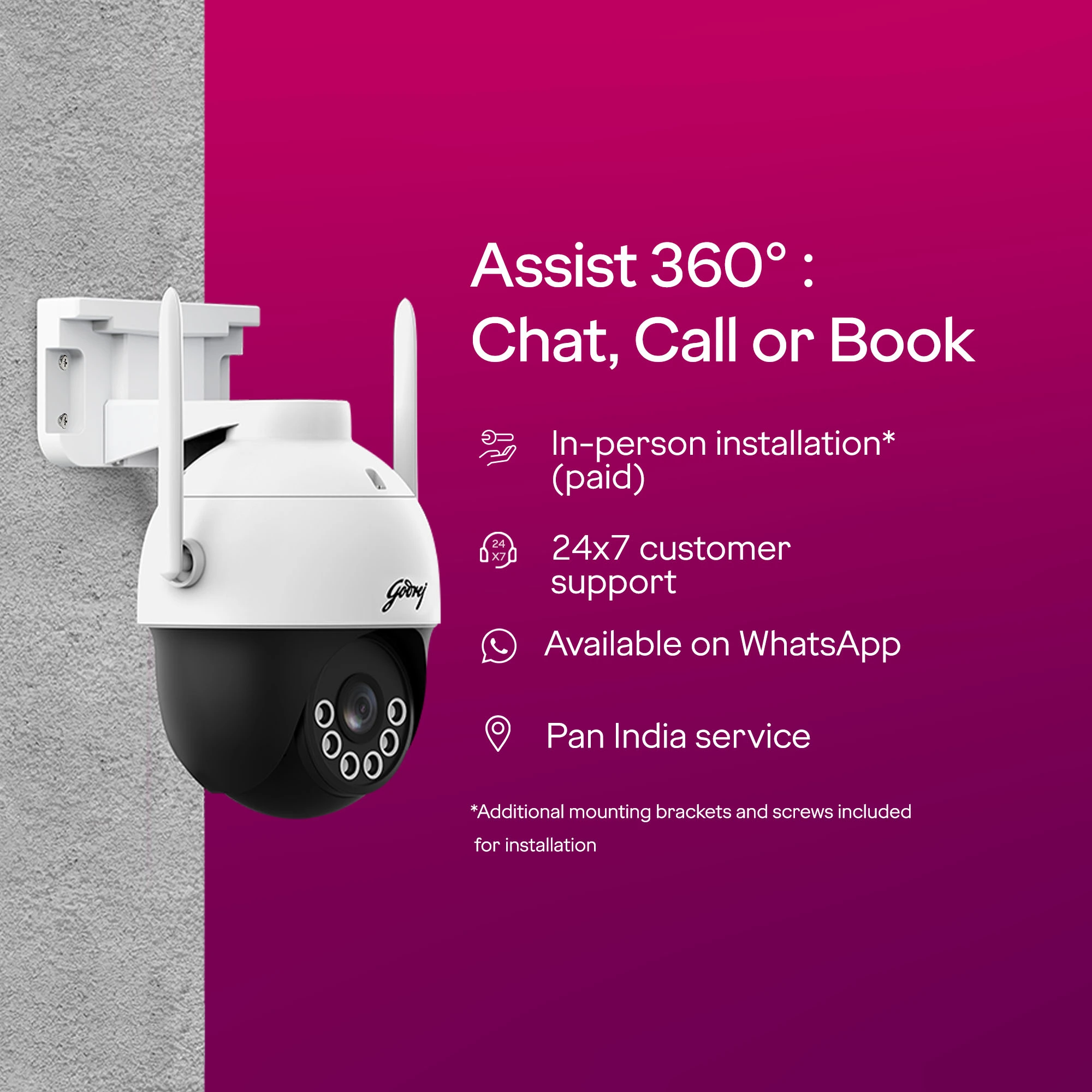Godrej Eve pro Wi-Fi Mini PT Camera